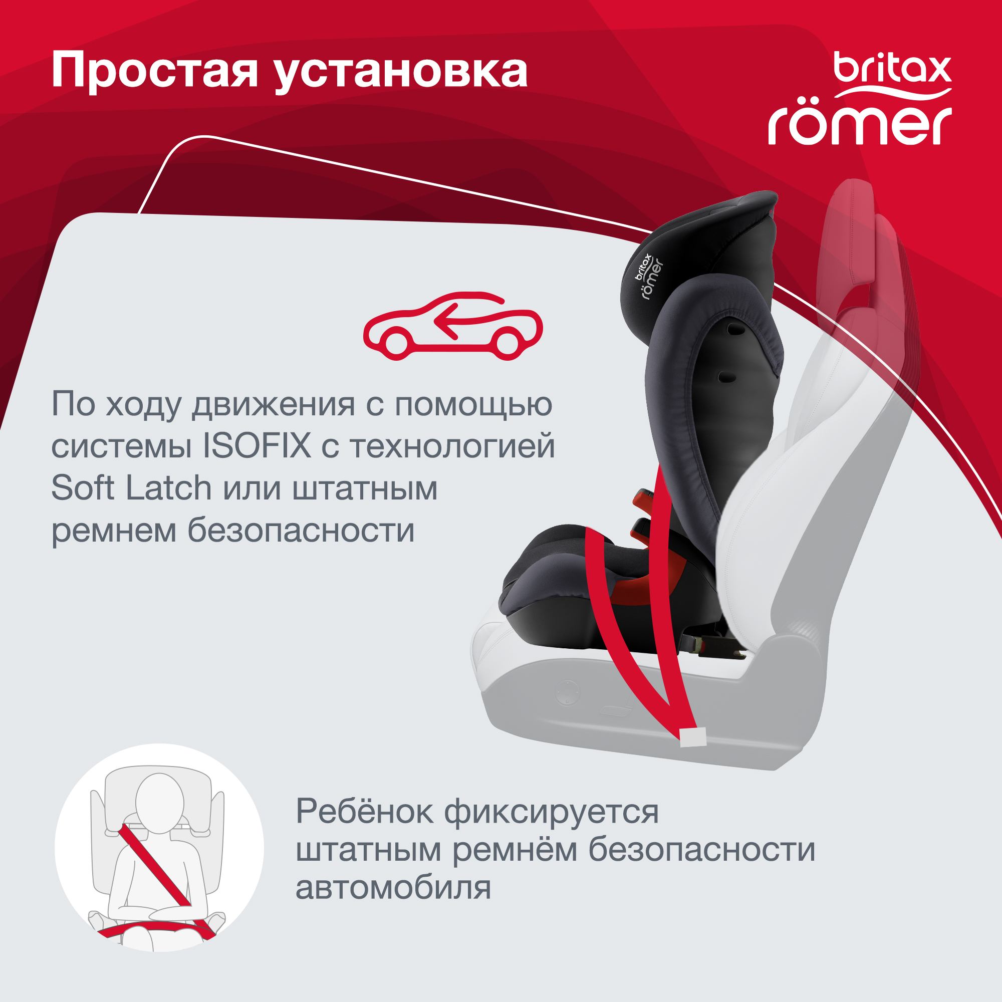 Автокресло Britax Roemer Kidfix SL Black Ash Trendline - фото 3