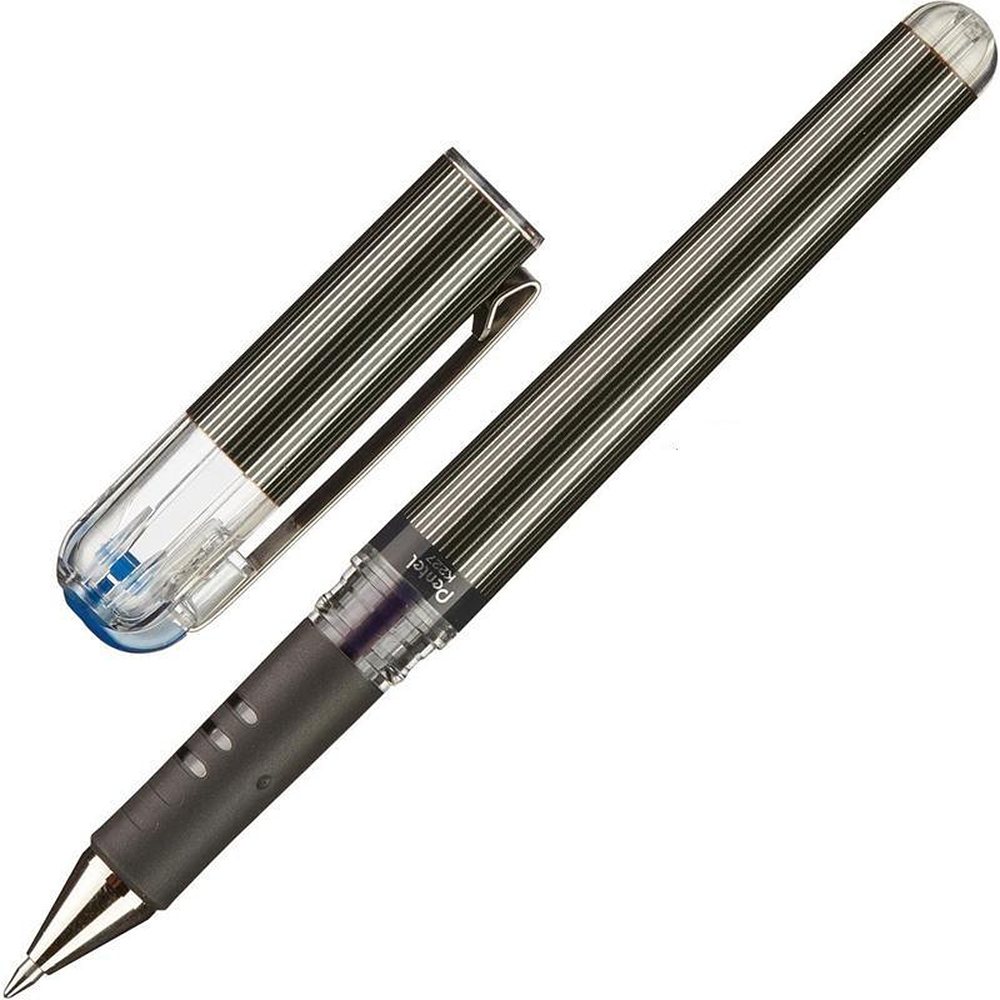 Ручка гелевая Pentel Hybrid gel Grip DX синяя 0.7 мм - фото 1