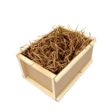 Коробка подарочная деревянная Grand Gift посылка 36х29х20см с наполнителем и шнуром