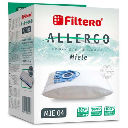 Пылесборники Filtero MIE 04 синтетические Allergo 4 шт