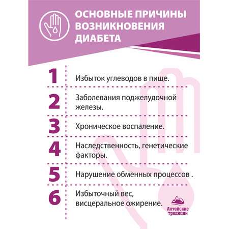 Концентрат пищевой Алтайские традиции Сахарный диабет 60 капсул