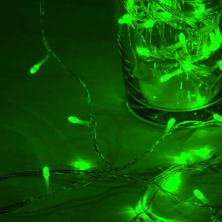 Гирлянда SH Lights Нить 120 зеленых LED 12м LD120-G-E