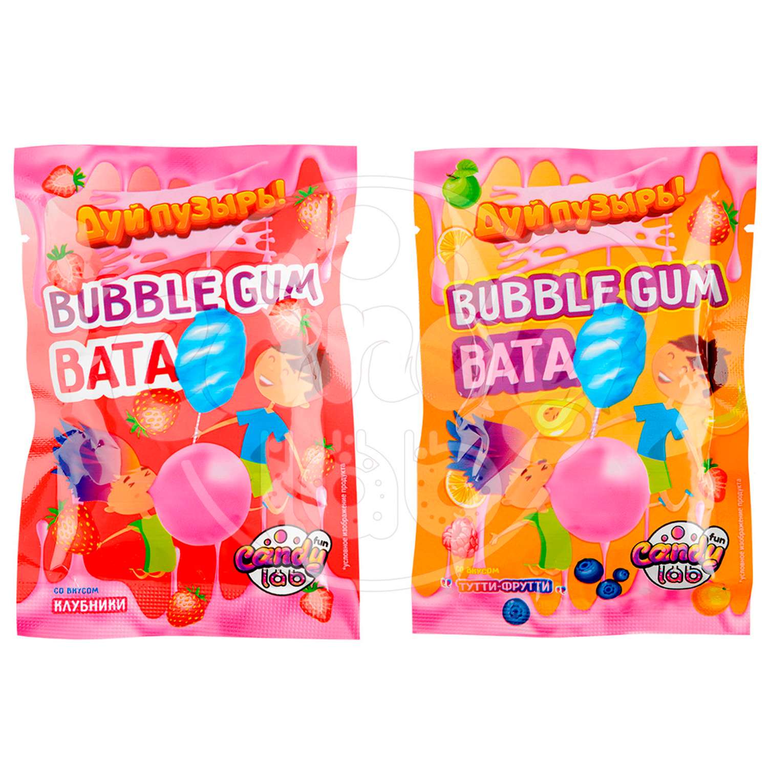 Жевательная резинка Fun Candy Lab ассорти вкусов Дуй пузырь! Bubble gum 24 шт по 5 грамм - фото 5