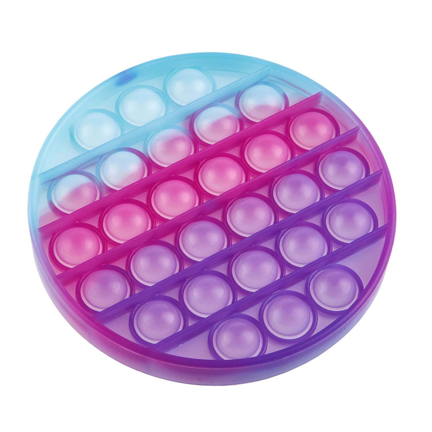 Игрушка-антистресс BABY STYLE сенсорная залипательные пузырьки круг меняющий цвет - фото 2