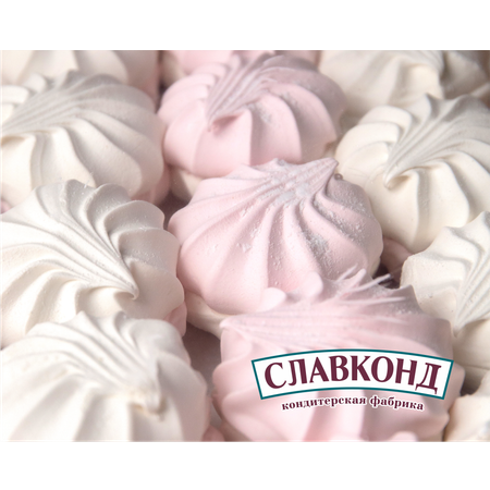 Зефир Бело-розовый десерт 1 кг Тверской кондитер в форме куполов
