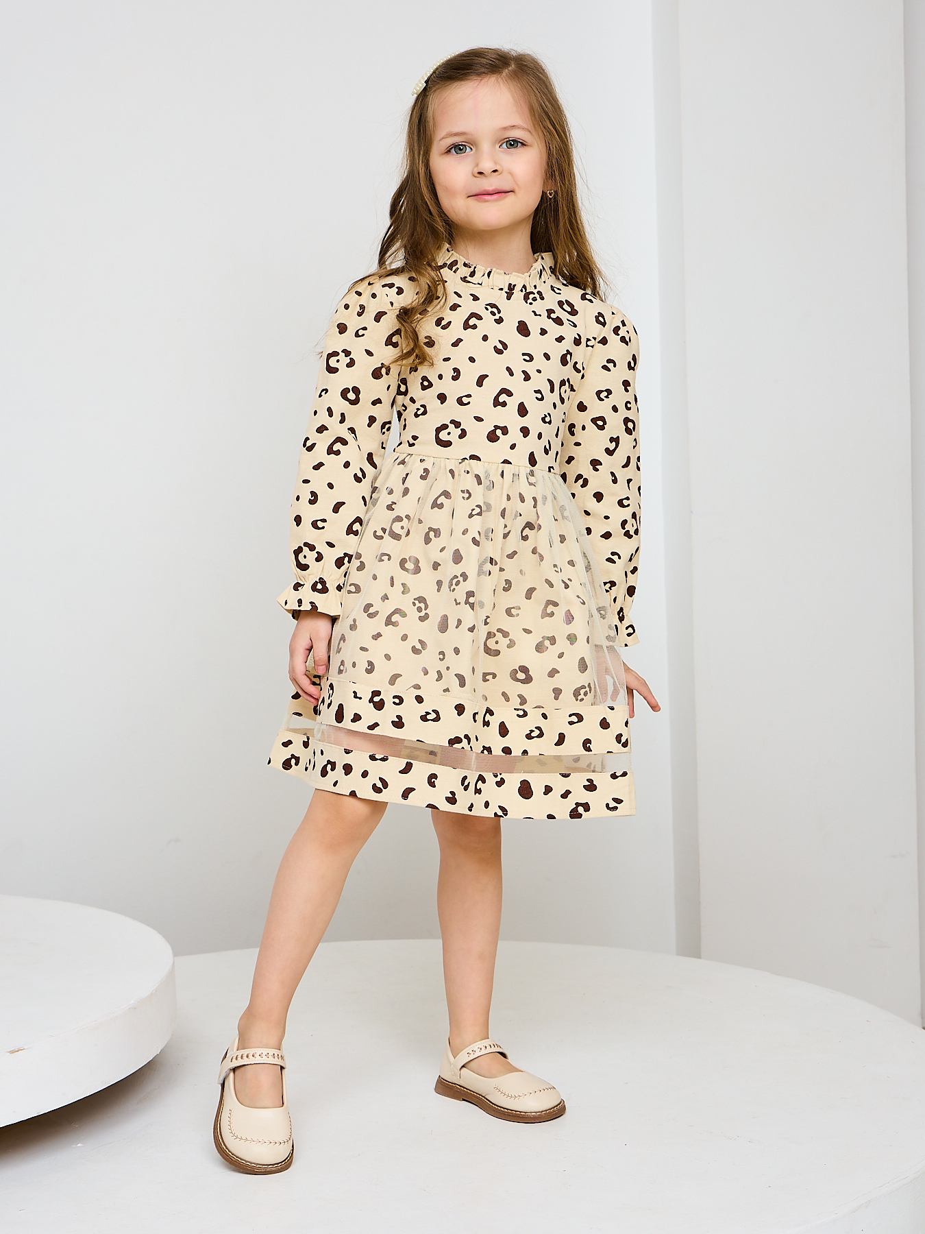 Платье Mil Art kids 1902201535DRESS-SETKA-LEOPARD - фото 6