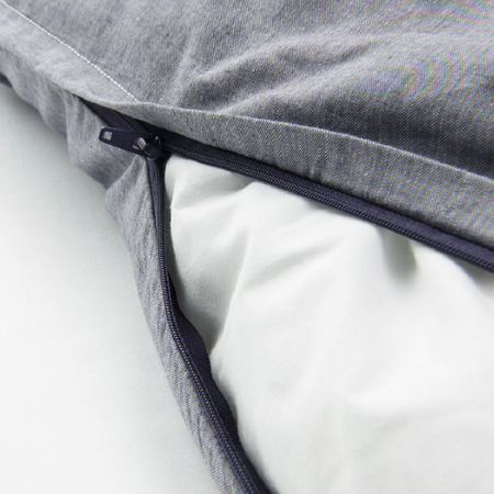 Комплект постельного белья Roomiroom односпальный KOPPARPLAT 150x200/50x70 синий джинса