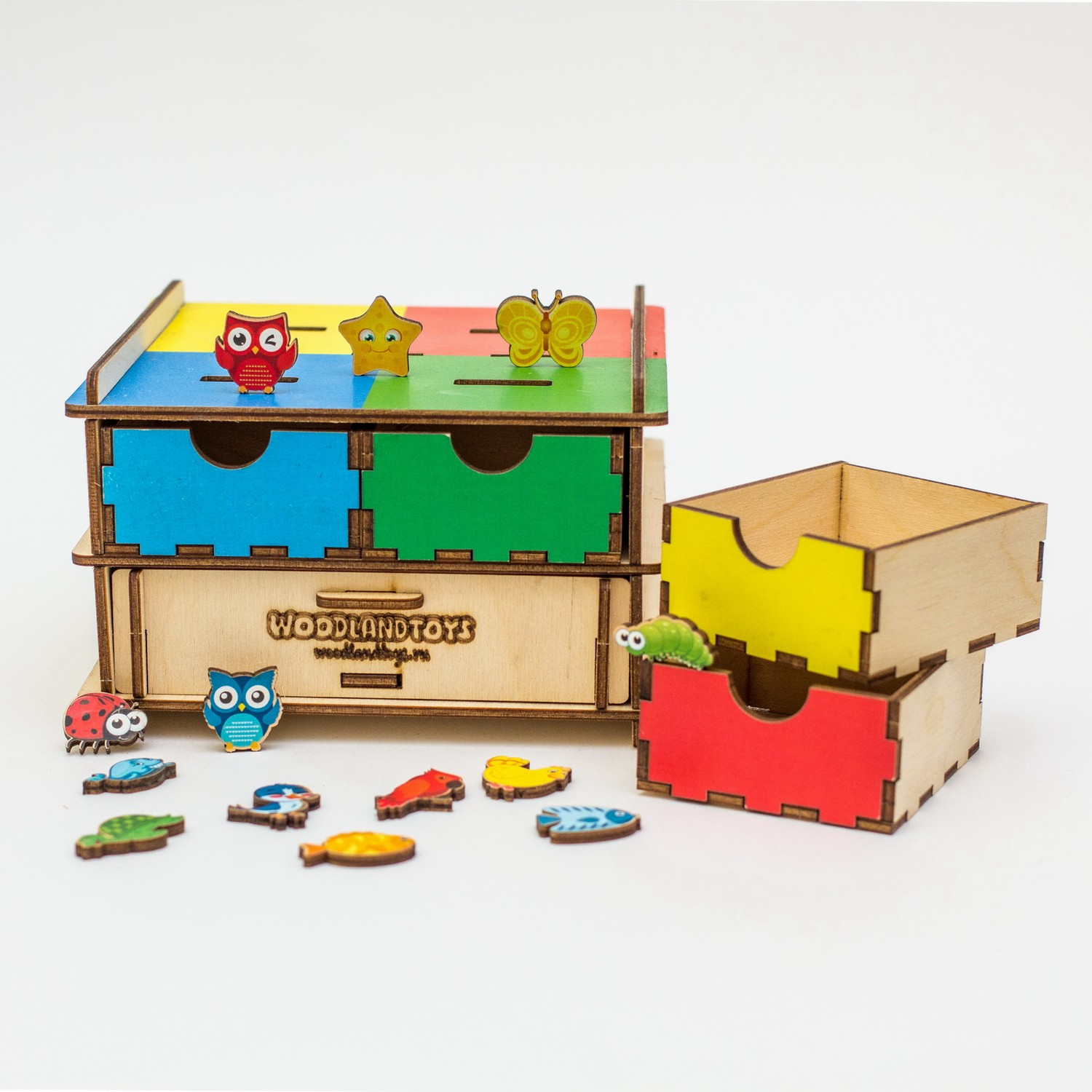 Игра логическая WOODLANDTOYS Комодик-плоский «Живой мир» 119205 - фото 4