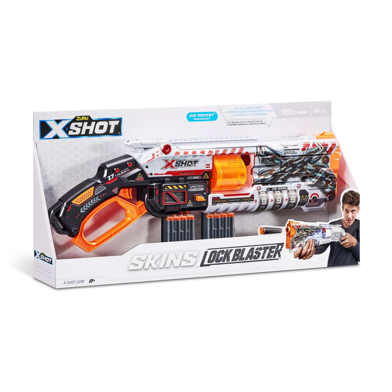 Набор игровой X-Shot Skins Lock Gun 36606 - фото 10