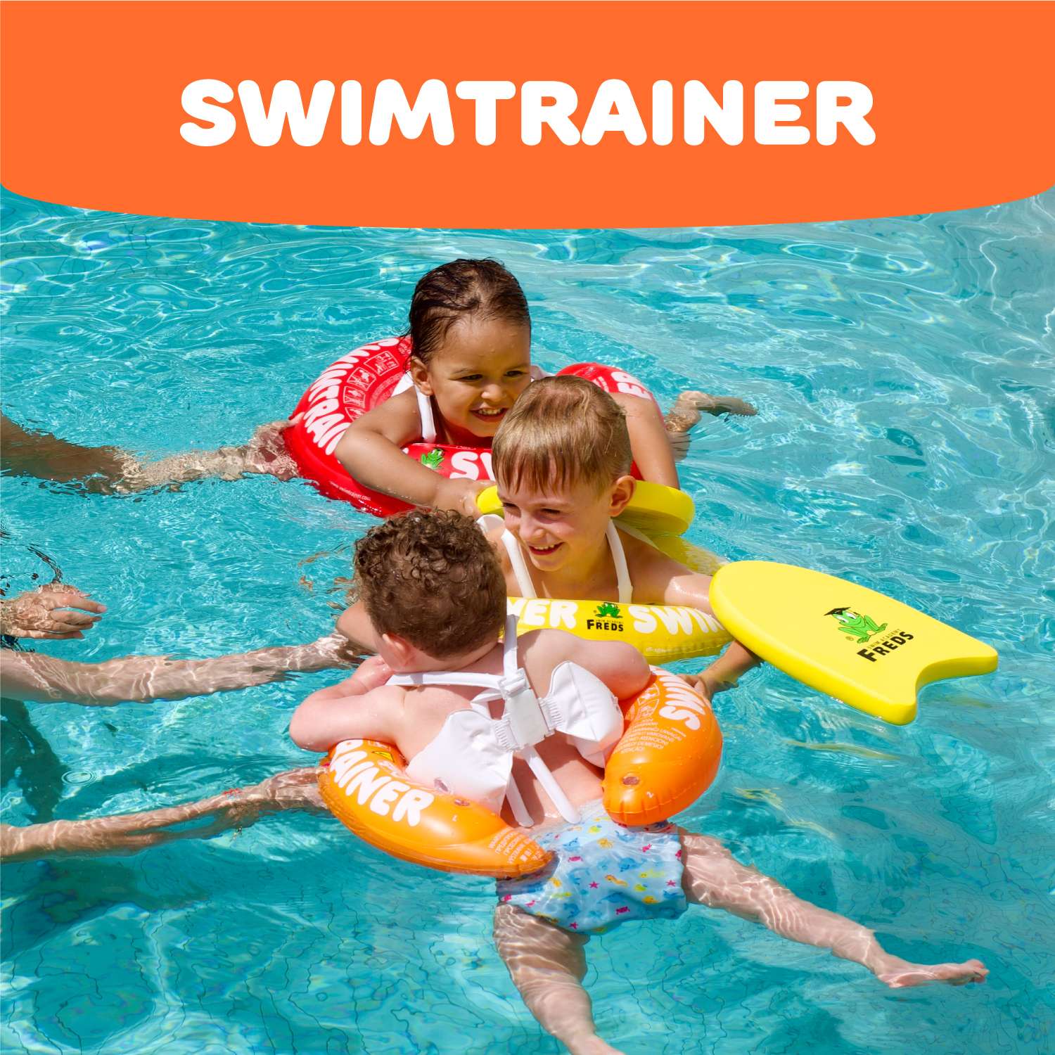 Круг надувной Freds Swim Academy Swimtrainer «Сlassic» для обучения плаванию (2-6лет) Оранжевый - фото 9