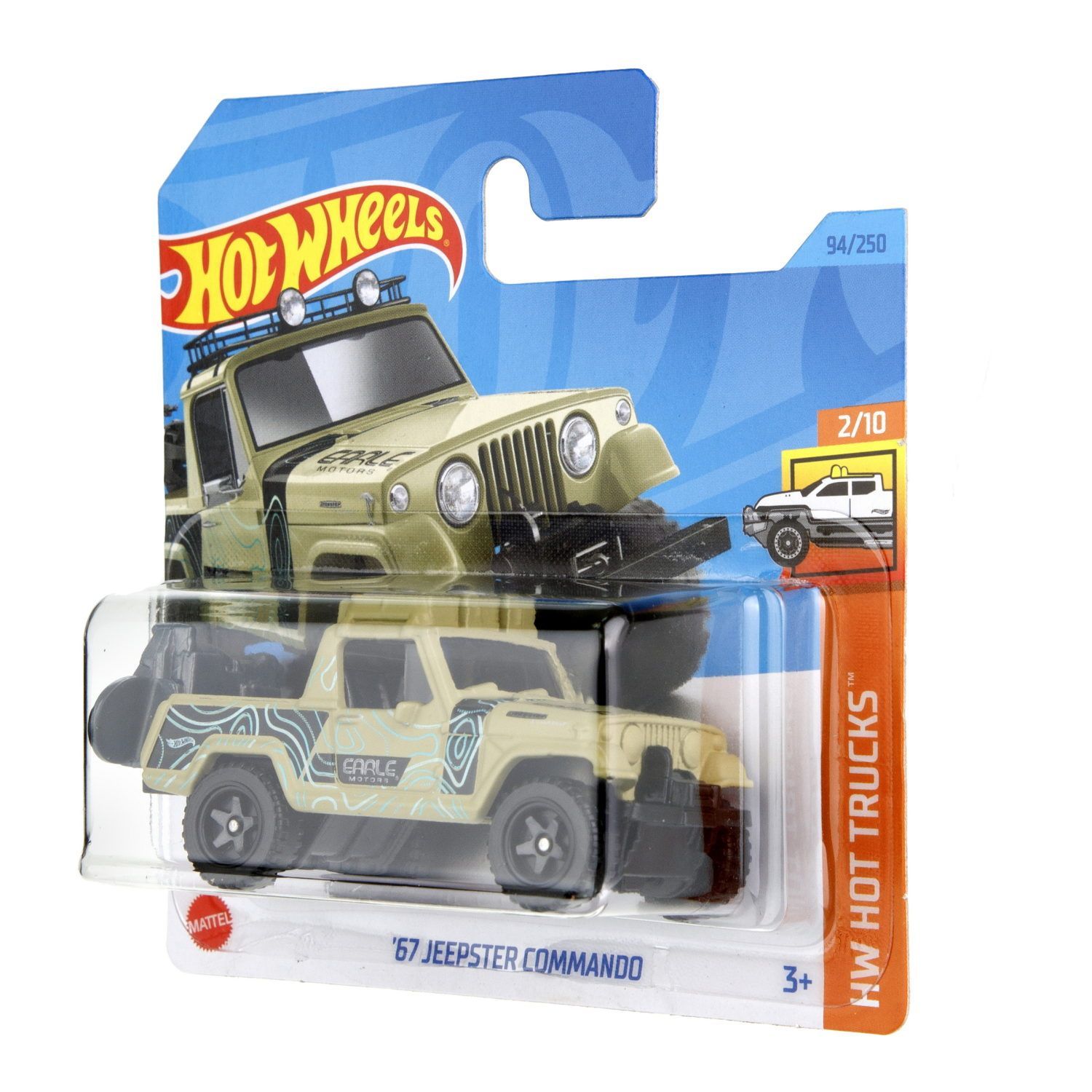 Автомобиль Hot Wheels Jeep Jeepster Commando 67 60605 - фото 6