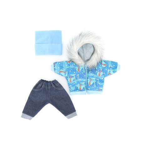 Комплект одежды МОДНИЦА для пупса 43-48 см 6120 голубой