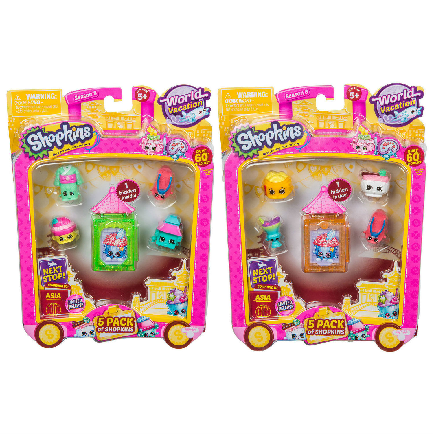 Набор фигурок Shopkins 5шт Азия в непрозрачной упаковке (Сюрприз) - фото 1