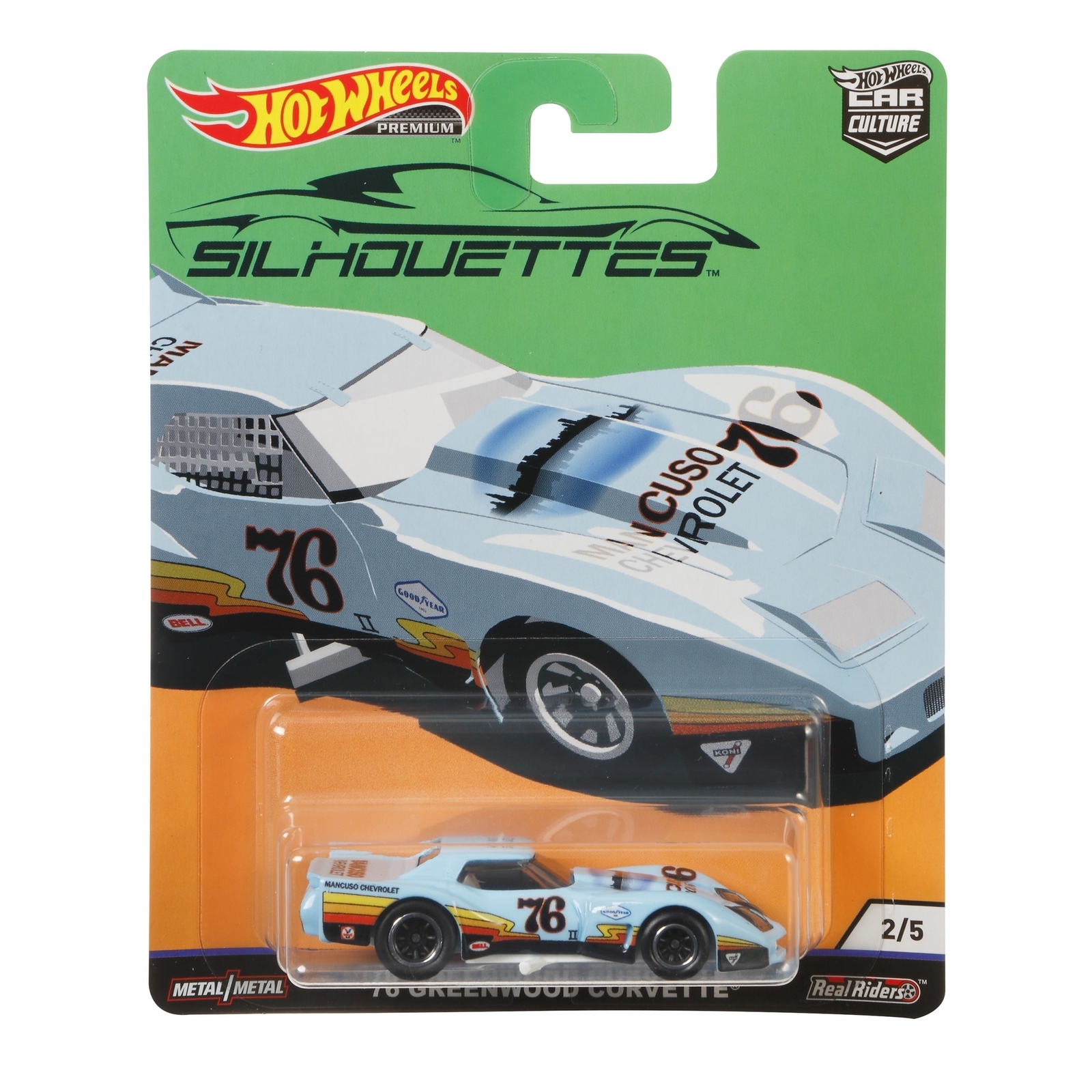 Машинка Hot Wheels Car Culture 1:64 76 Гринвуд Корвет FYN65 FPY86 - фото 2