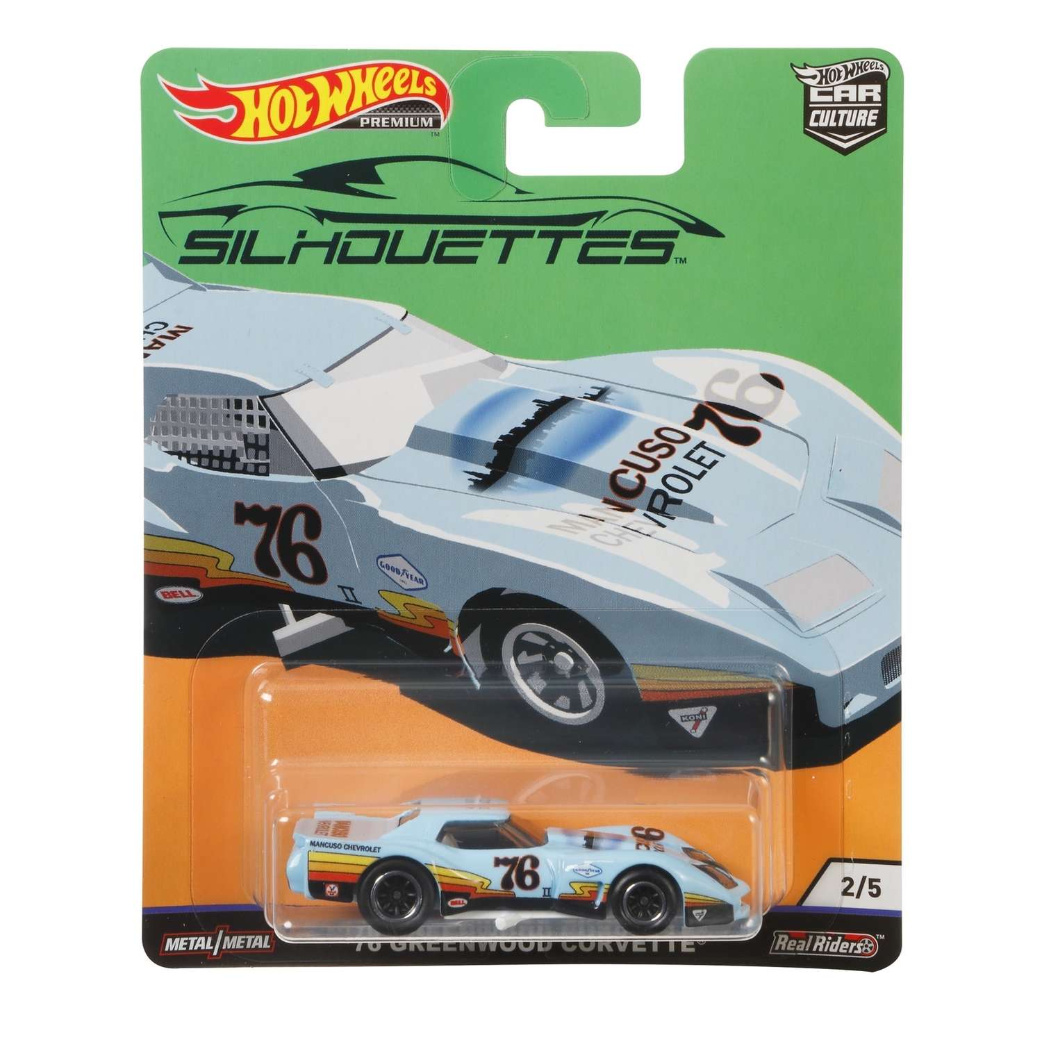 Машинка Hot Wheels Car Culture 1:64 76 Гринвуд Корвет FYN65 FPY86 - фото 2