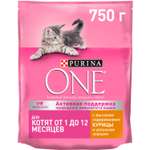 Корм для котят Purina One курица-злаки 750г