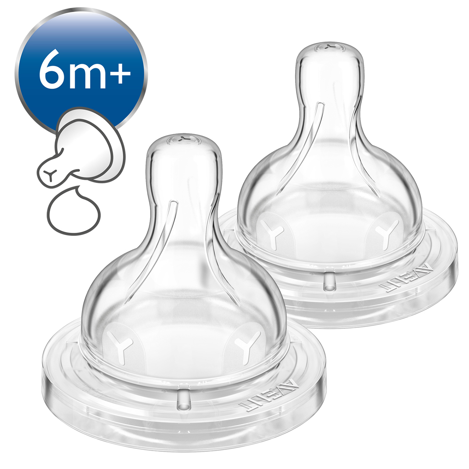 Соска для густых жидкостей Philips Avent Anti-colic с 6месяцев 2шт SCF636/27 - фото 4