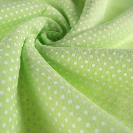 Плед для новорожденных Mrs.Stretch Mr.Jersy 80х105 см с утепленной трикотажной подкладкой цвет молочный/ярко-зеленый