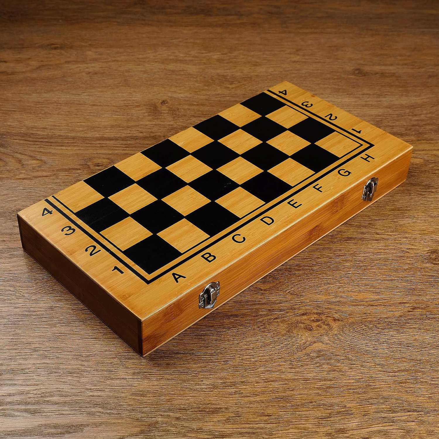 Настольная игра Sima-Land 3 в 1 «Король» нарды шахматы шашки 39х39 см - фото 1