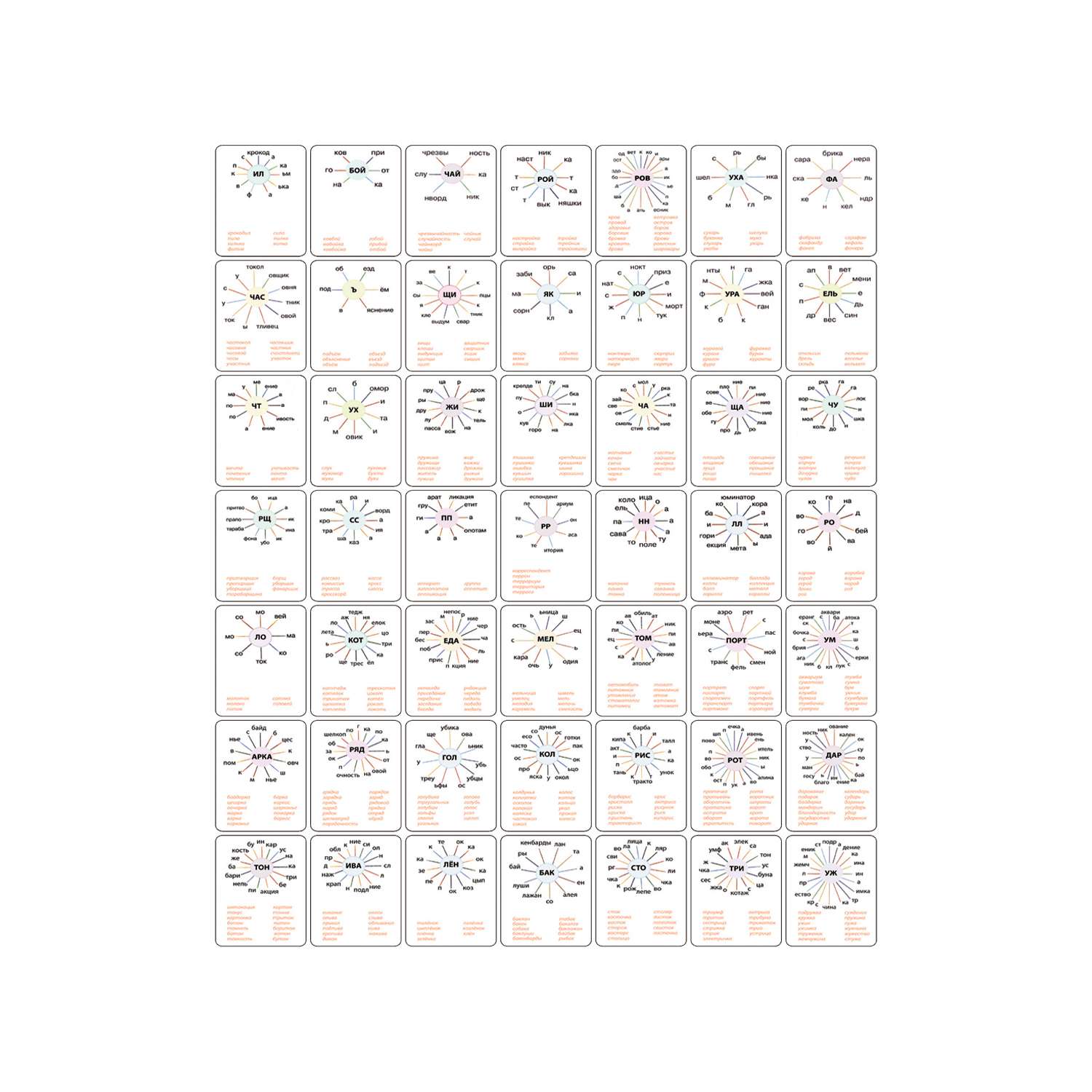 Развивающие обучающие карточки Шпаргалки для мамы Головоломки со словами - настольная игра для детей - фото 7