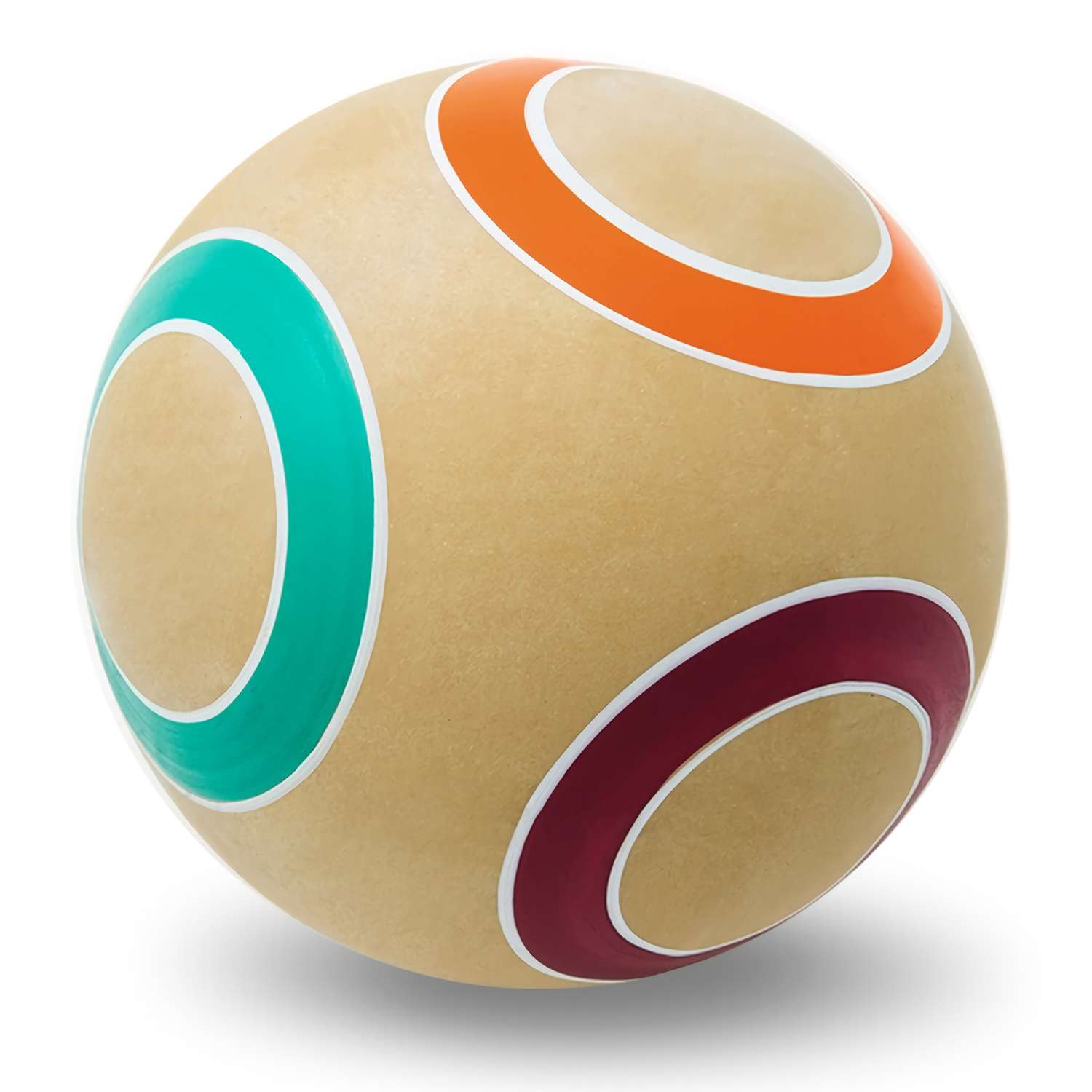 Мяч Джампа Колечко Оранжевый-Малиновый-Бирюзовый Р7-125/КЭ/ОМБ - фото 1
