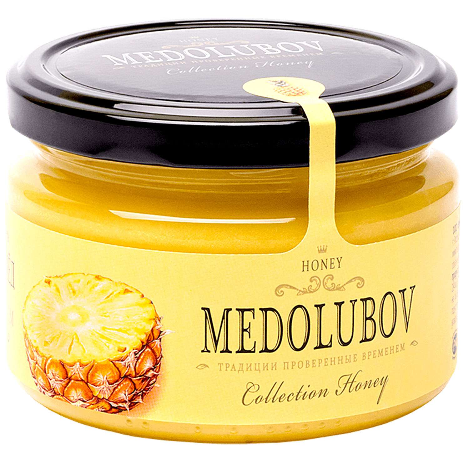 Мёд-суфле Медолюбов с ананасом 250мл - фото 1