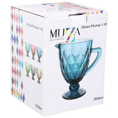 Кувшин Lefard ромбо 1300 мл muza color стекло 781-179