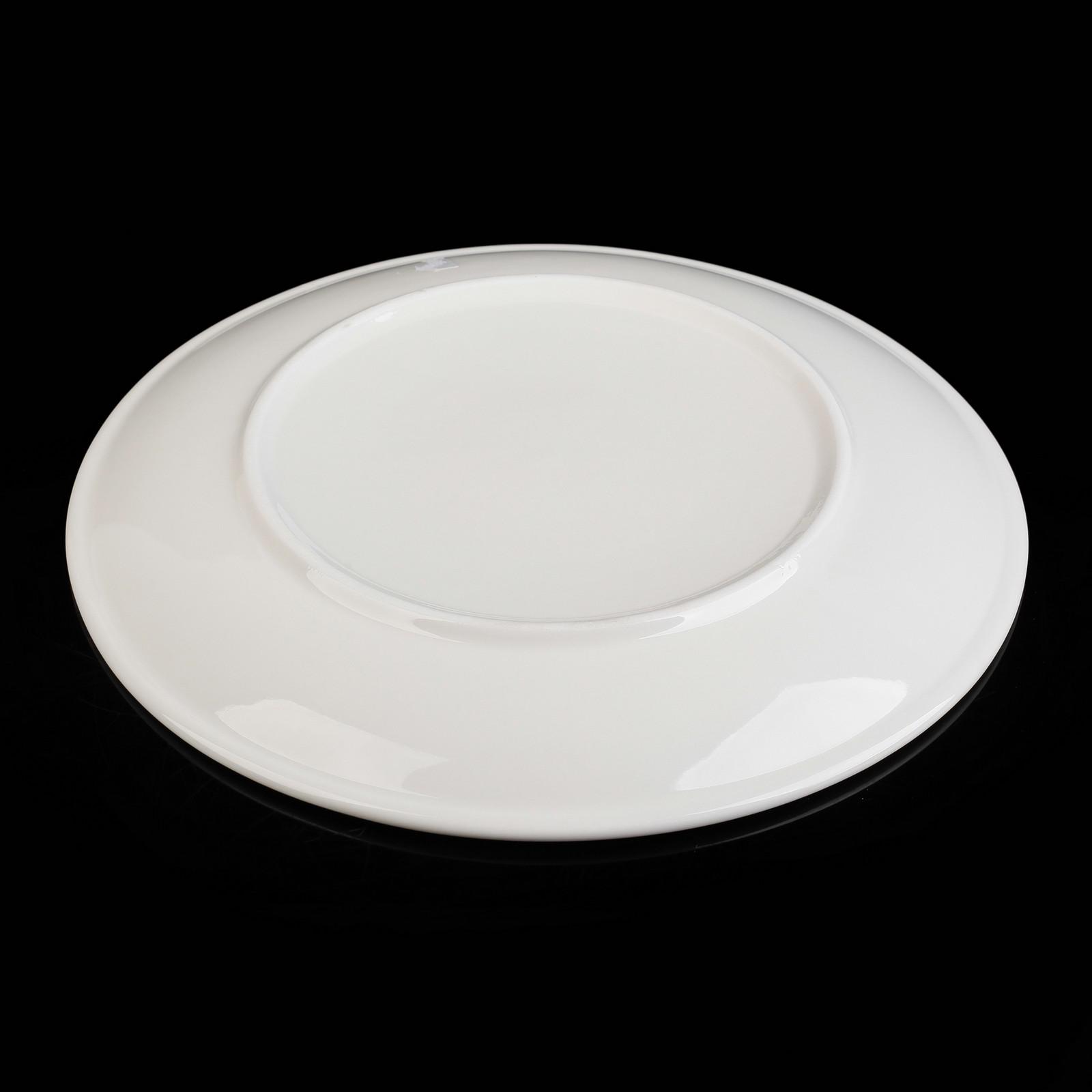 Тарелка Sima-Land фарфоровая обеденная White Label d=25 см цвет белый - фото 4