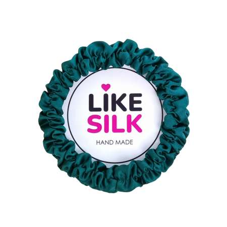 Резинка для волос LIKE SILK №1 шёлк ARMANI изумрудный