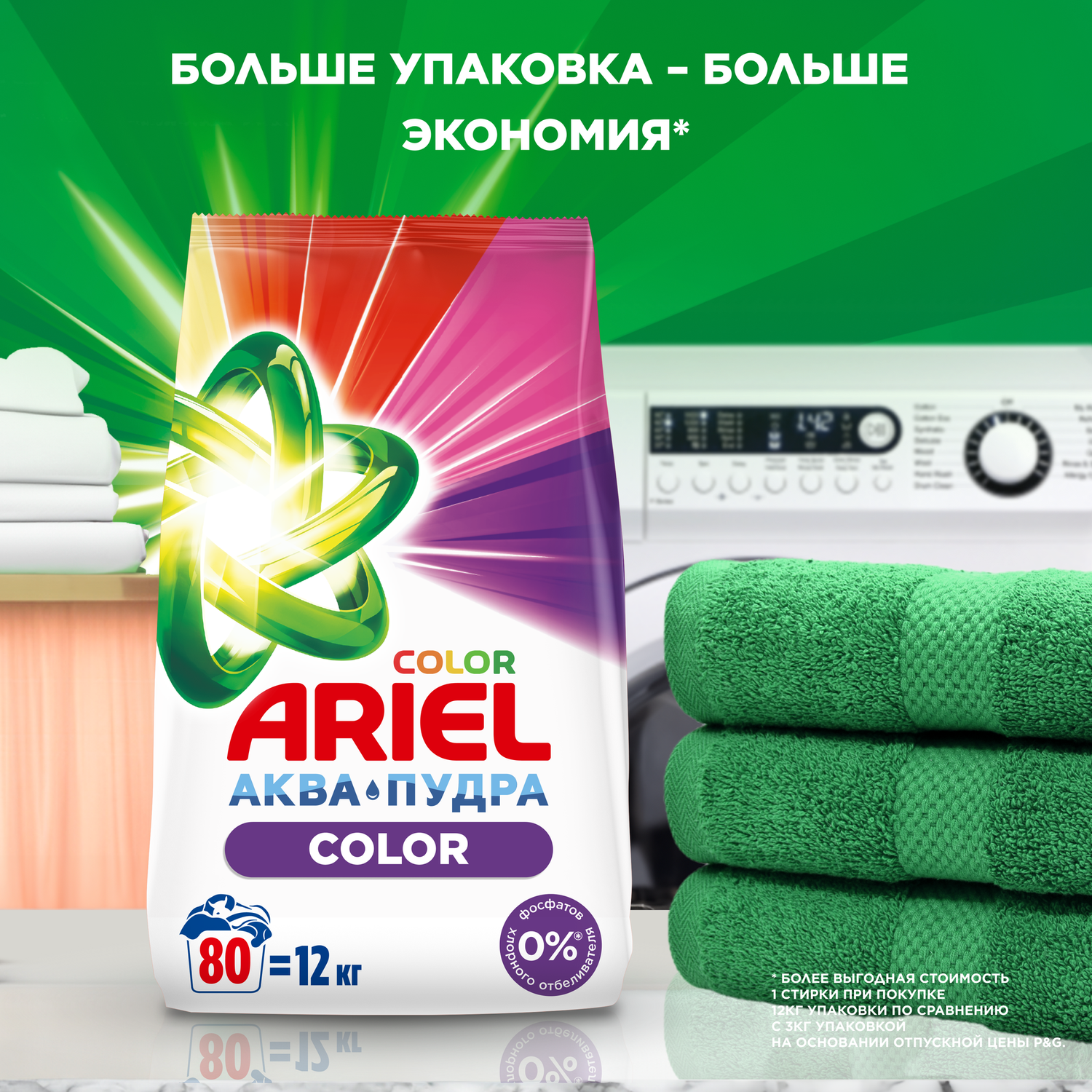 Стиральный порошок Ariel автомат Color&Style 9кг - фото 8