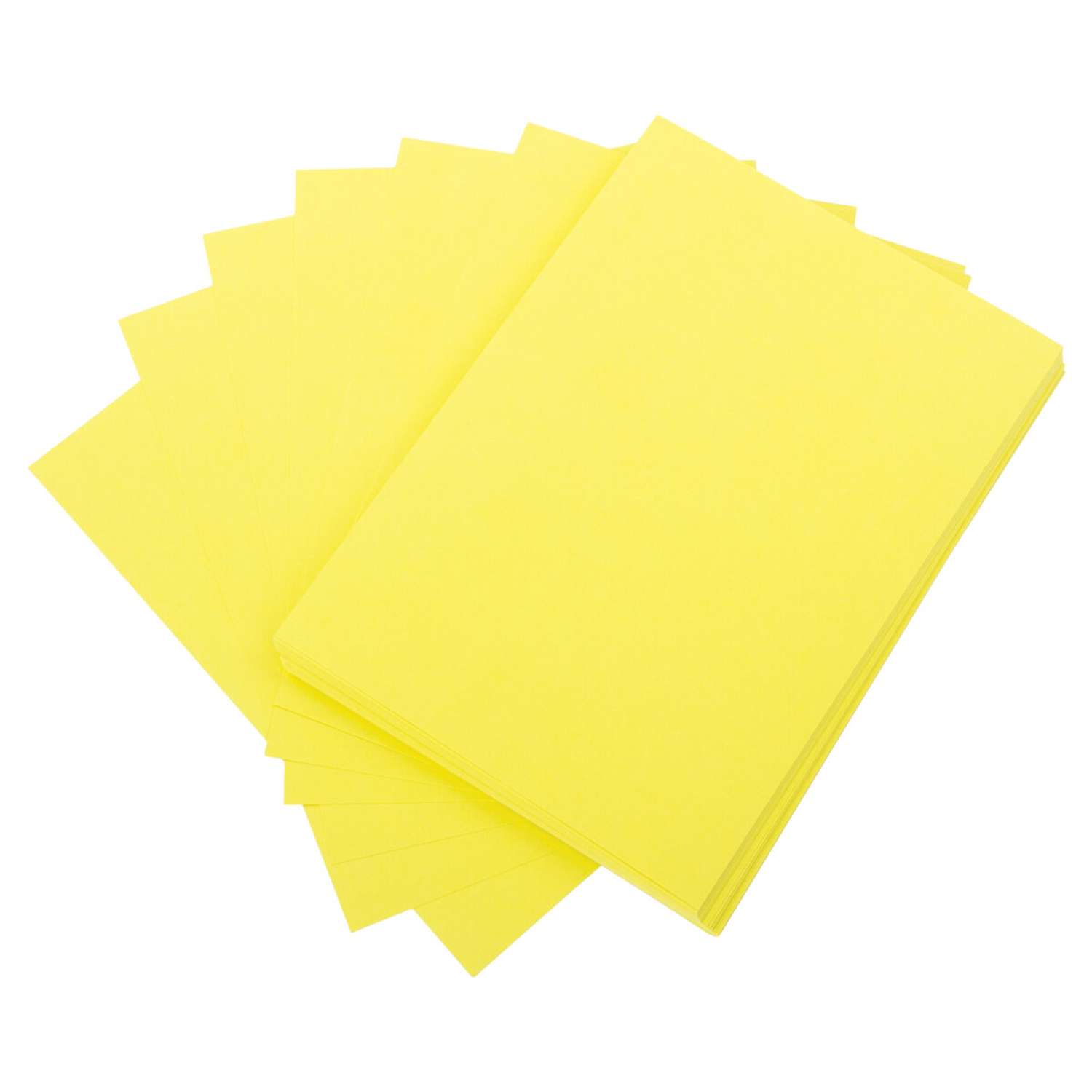 Картон цветной Brauberg А4 тонированный в массе 50 листов желтый - фото 7
