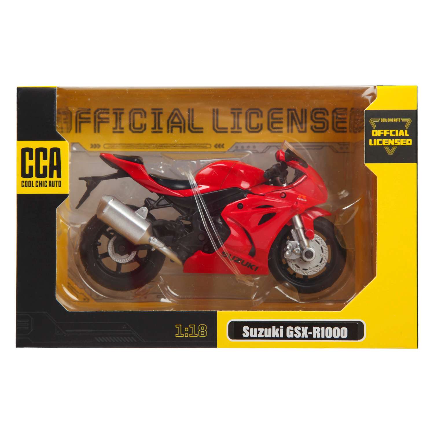 Мотоцикл MSZ 1:18 Suzuki GSX-R1000 Красный 67703 67703 - фото 2