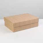 Коробка Арт Узор упаковочная подарочная складная крафтовая 30х20х9 см
