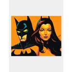 Картина по номерам 50х40 Selfica Бэтмен и женщина-кошка