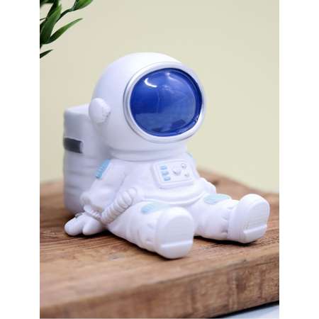 Подставка для канцелярии iLikeGift Astronaut blue