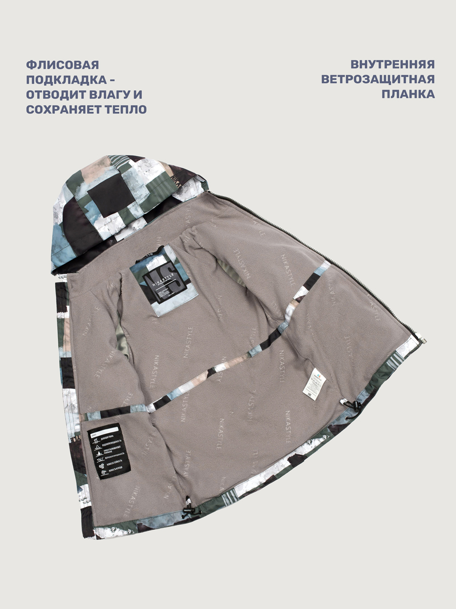Ветровка NIKASTYLE 4л3125 хаки - фото 7