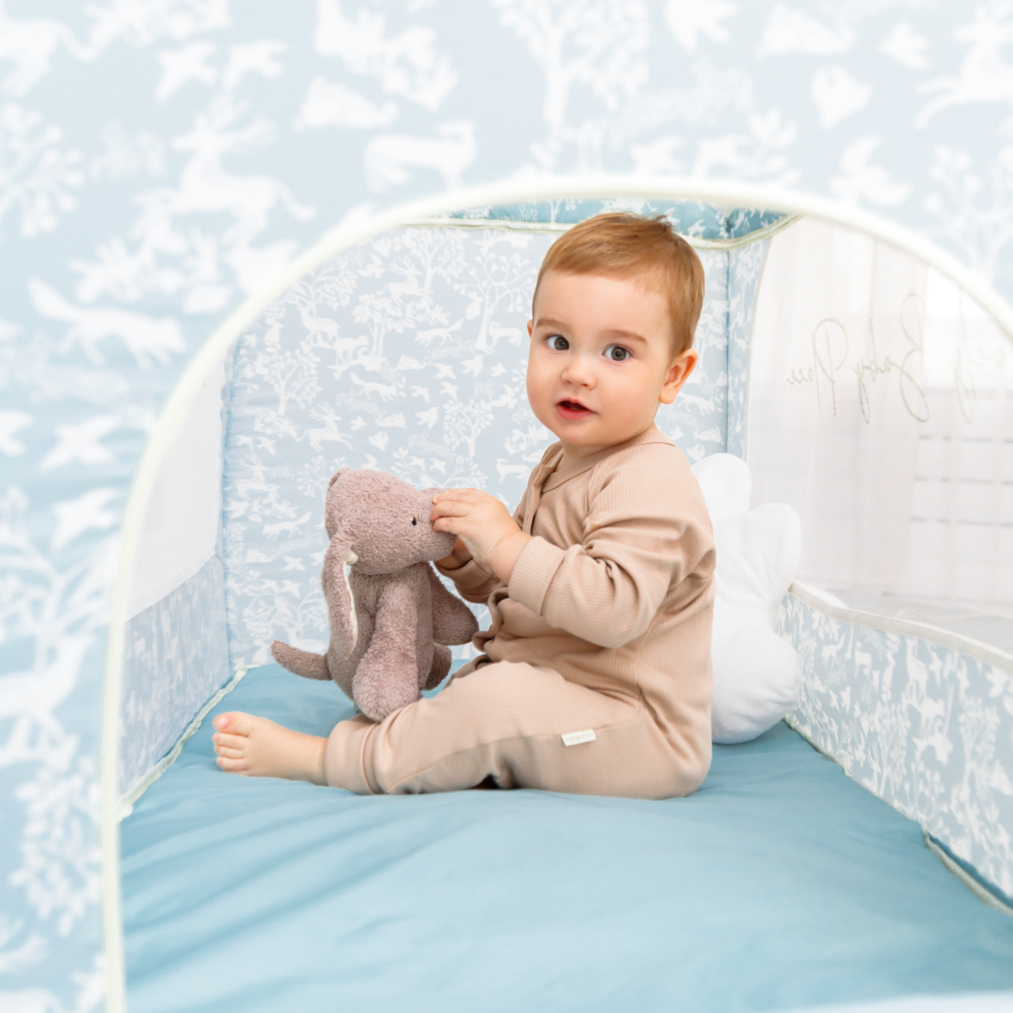 Манеж-кровать AmaroBaby STITCH прямоугольный серый AMARO-26Sti/11 - фото 14