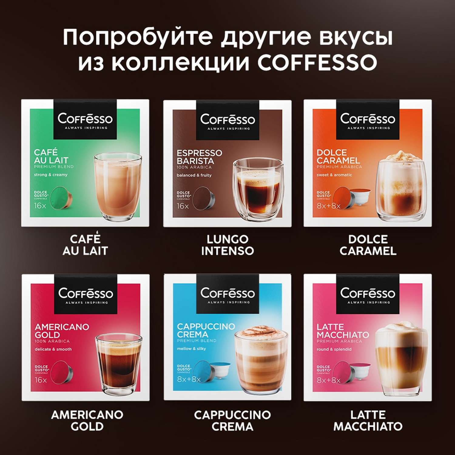 Кофе в капсулах Coffesso Lungo Intenso 104г капсула - фото 9