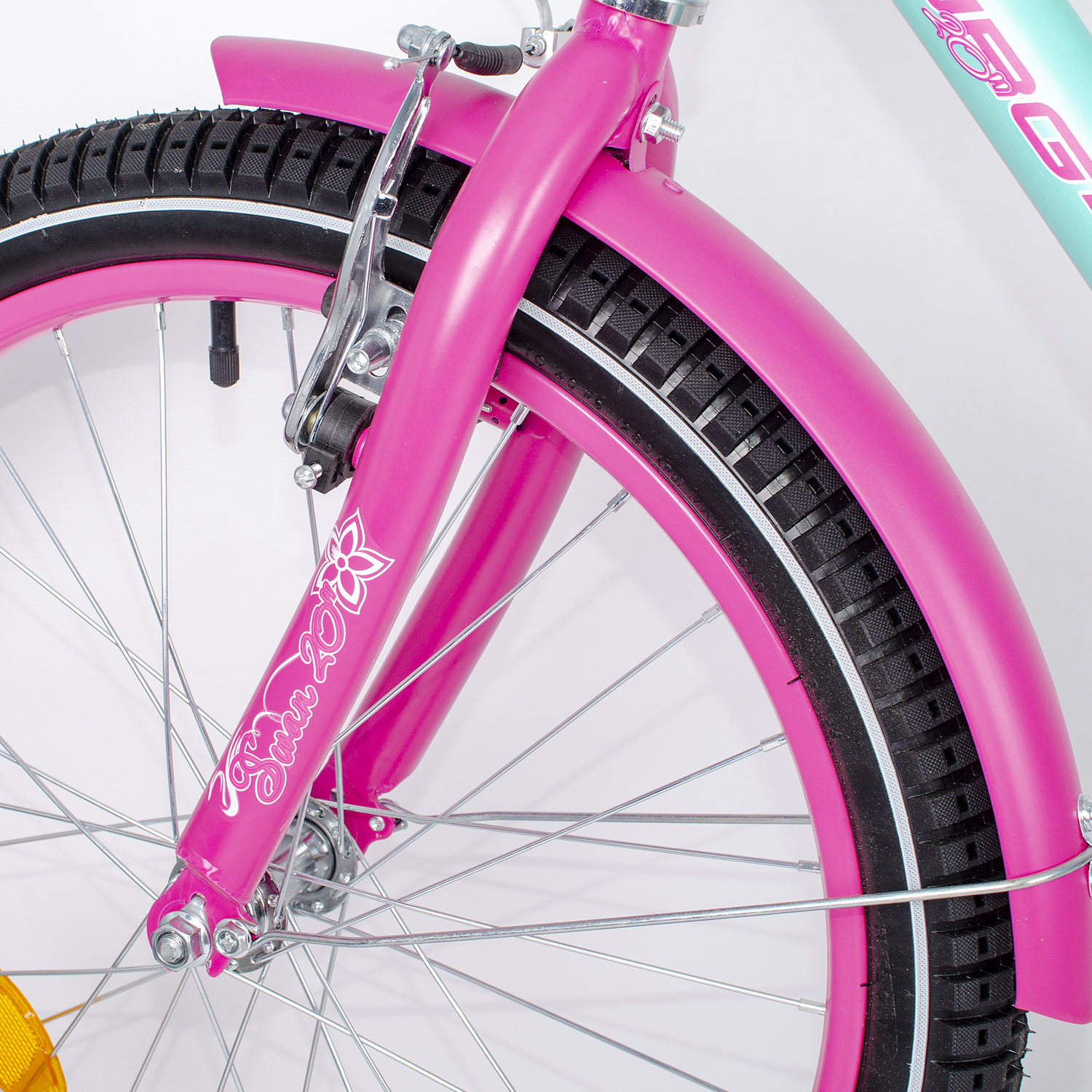 Велосипед NRG BIKES SWAN 20 mint-pink - фото 9