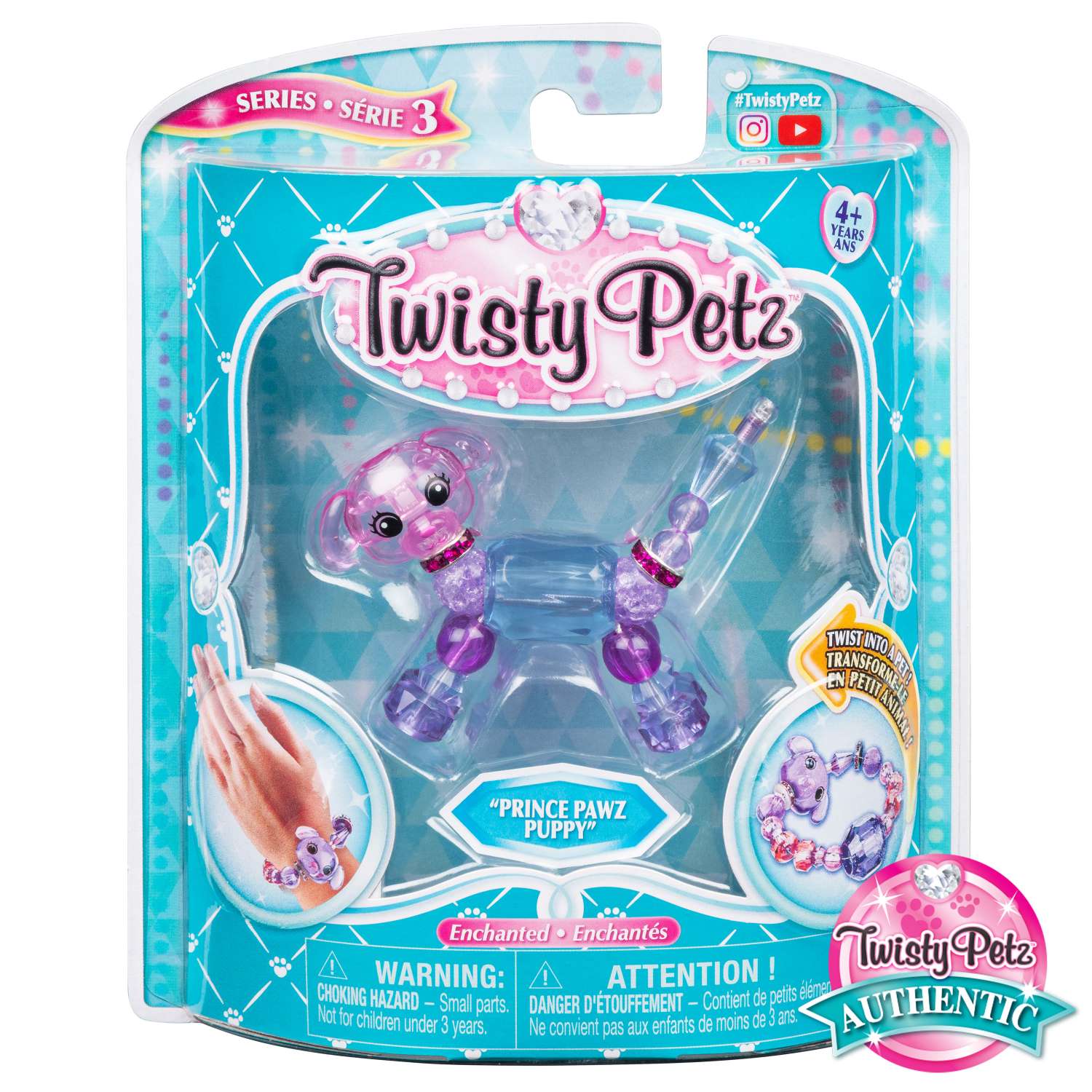 Набор Twisty Petz Фигурка-трансформер для создания браслетов PrincePawz 6044770/20116677 - фото 1