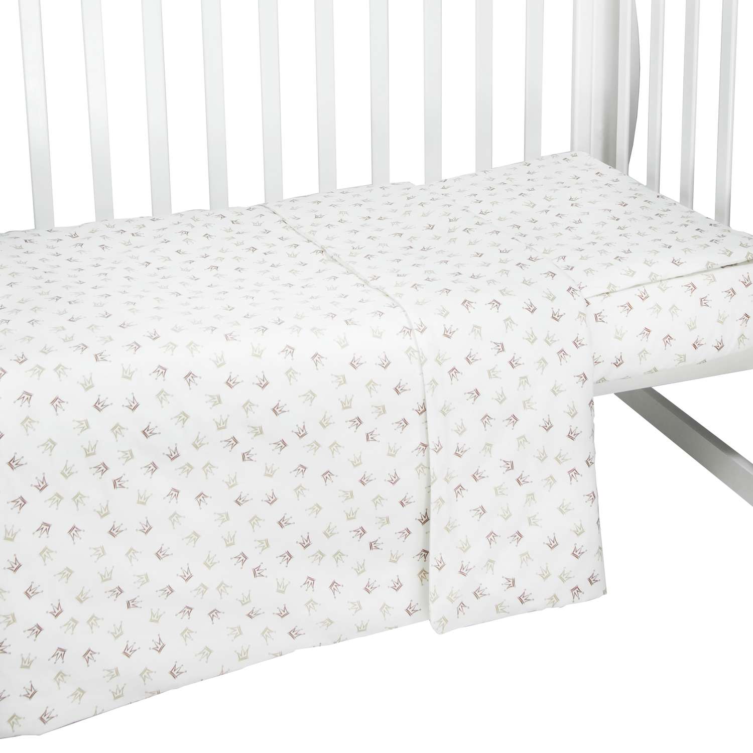 Комплект постельного белья Amarobaby Baby Boom Короны принцессы 3предмета AMARO-3003-KP - фото 5