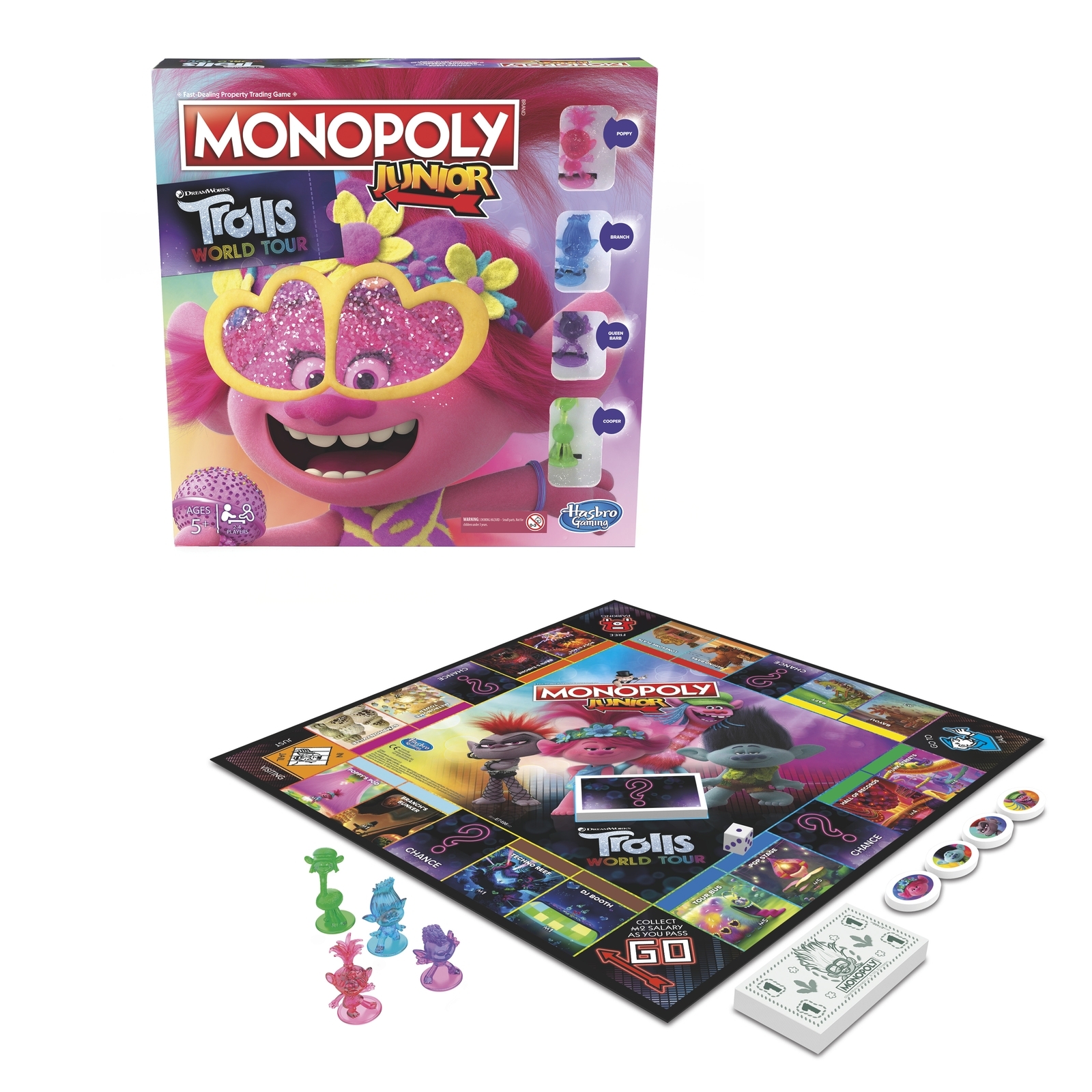 Игра настольная Monopoly Trolls Монополия Джуниор E7496121 - фото 3