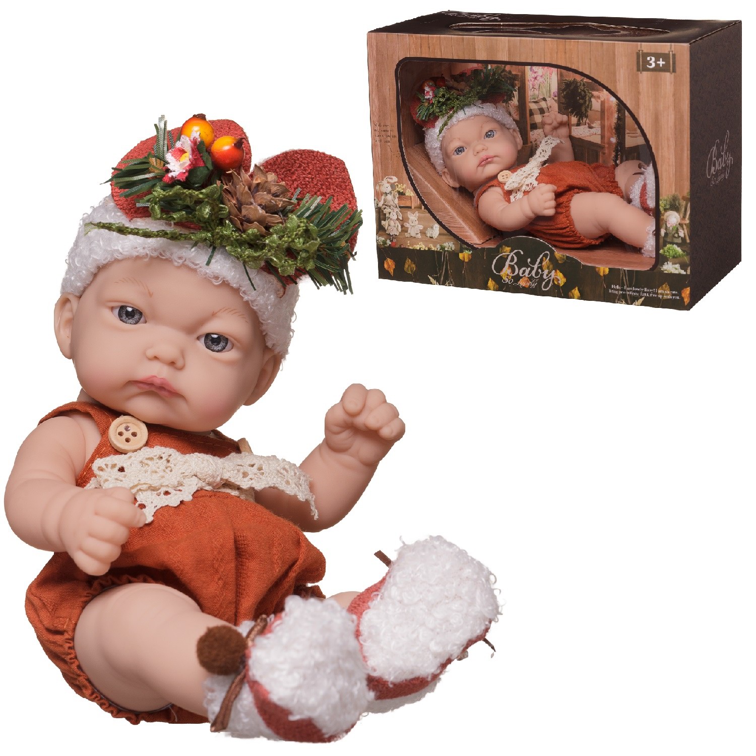 Игровой набор Junfa Пупс Baby So Lovely 25см в подарочной коробке WJ-30414 - фото 2