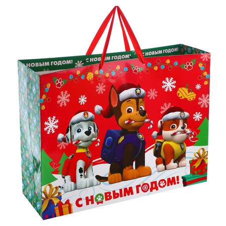 Пакет Paw Patrol подарочный ламинированный «С Новым годом!». . 61×46×20 см