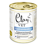 Корм для собак Clan vet gastrointestinal профилактика болезней ЖКТ диетические консервы 340г