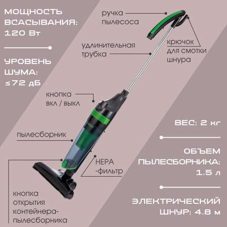 Вертикальный пылесос ENDEVER skyclean VC-292