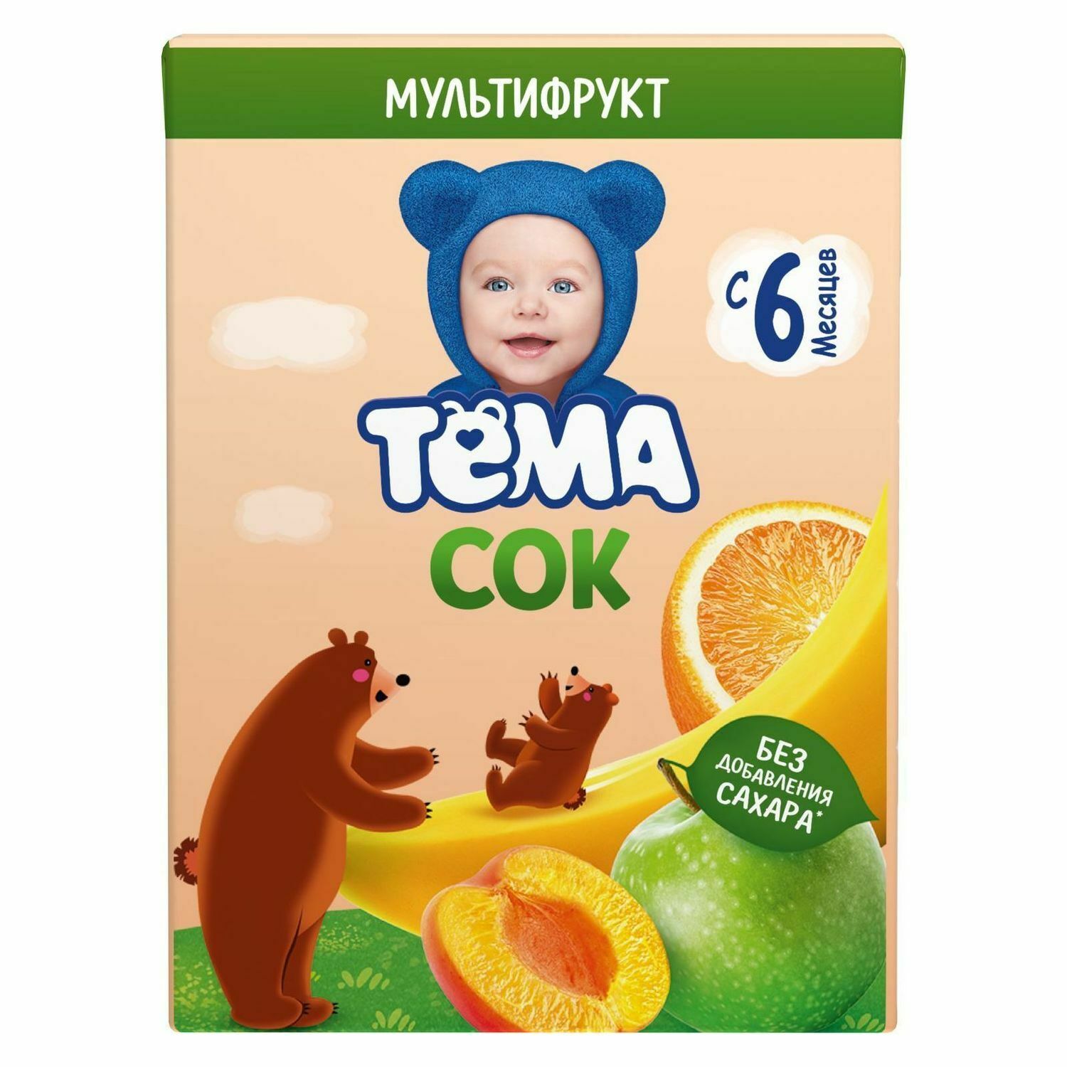 Сок Тёма мультифрукт 200мл с 6месяцев - фото 2