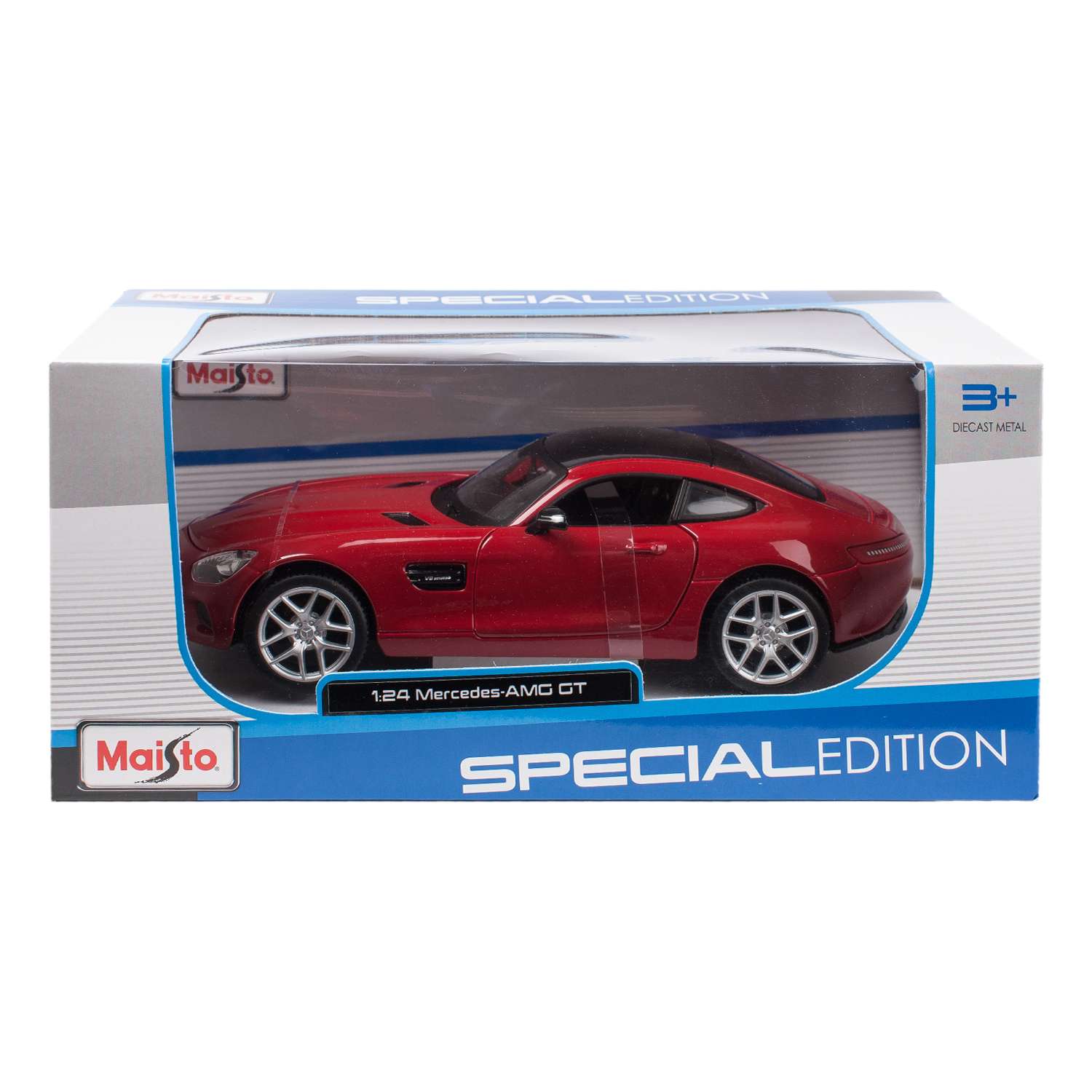 Машинка MAISTO 1:24 MB AMG GT Серебряная 31134 31134 - фото 2