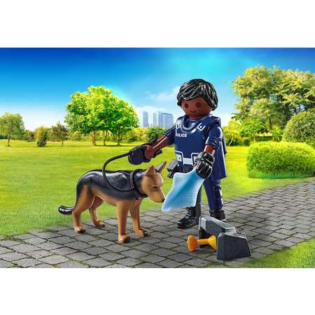 Конструктор PLAYMOBIL Policeman with Dog Полицейский с собакой