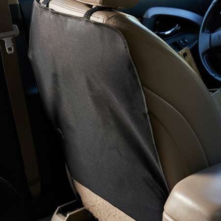 Накидка REXANT защитная на спинку переднего сиденья 60х50 см ткань Оксфорд черная